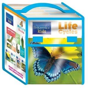 Britannica Kids Nature Books Life Cycles Set With Carry Case For Learning